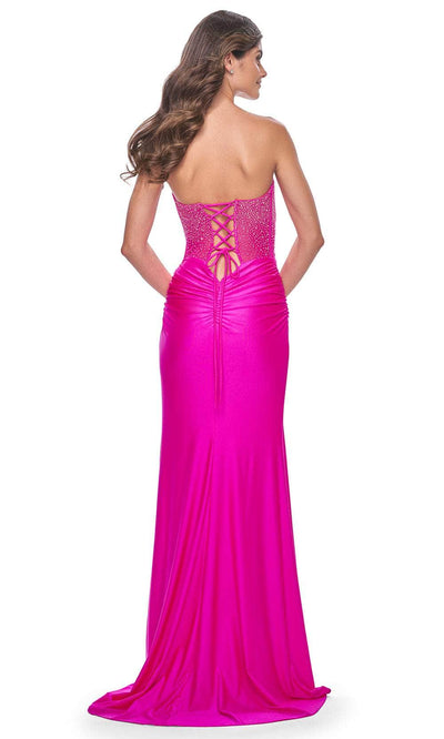 La Femme 32326 - Strapless Lace-Up Back Prom Gown Prom Dresses