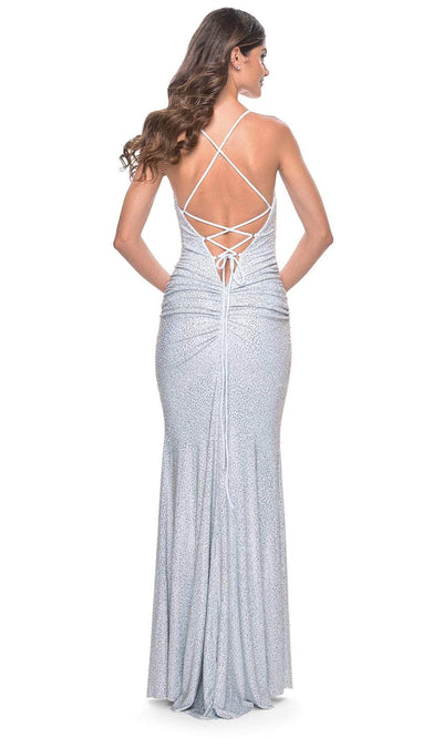 La Femme 32327 - Cowl Neck Ruched Prom Gown Evening Dresses