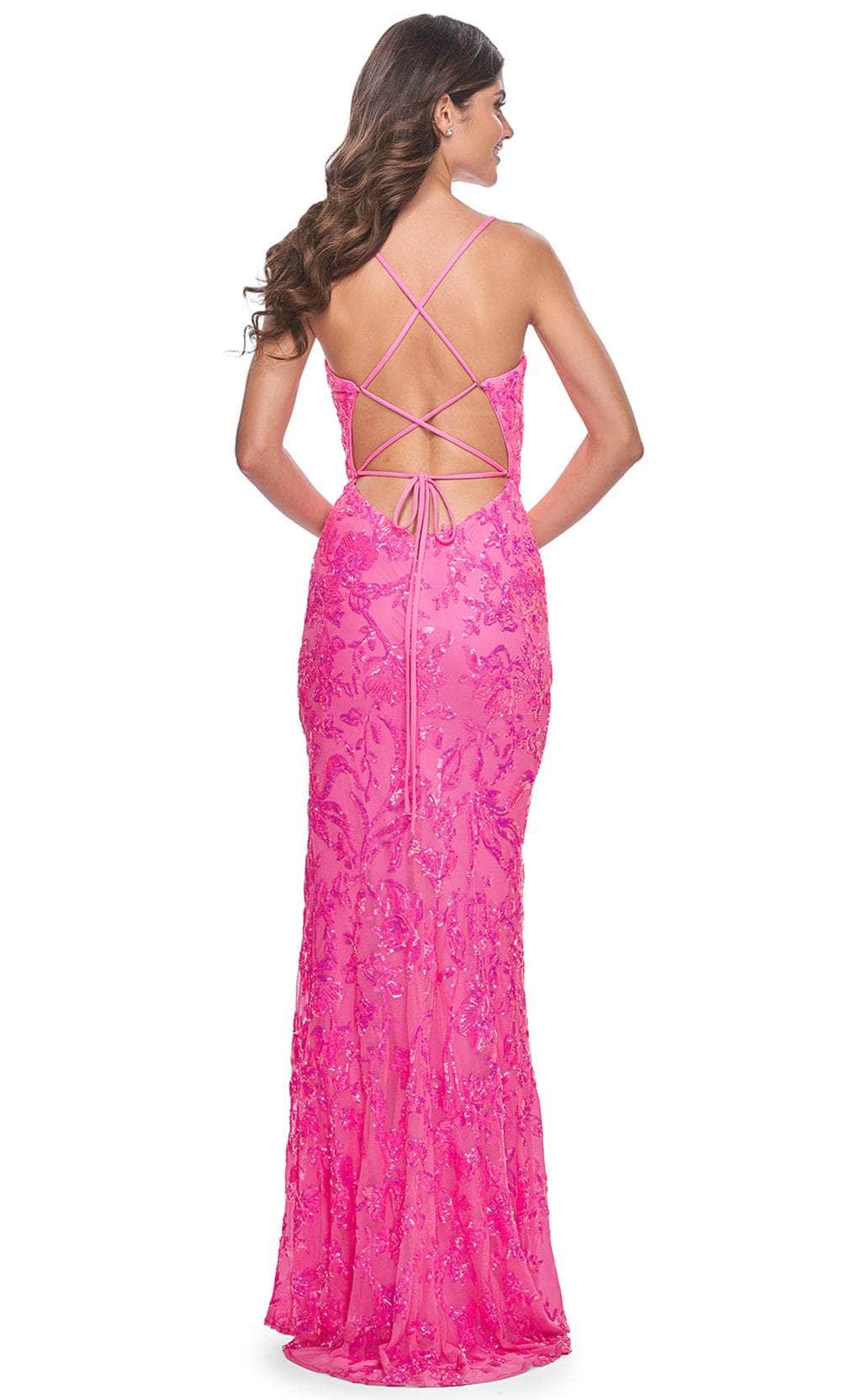 La Femme 32332 - Sleeveless Sequin Embellished Prom Dress Prom Dresses
