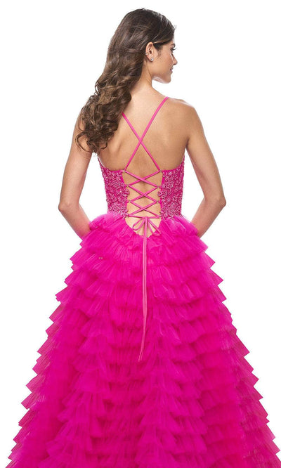 La Femme 32334 - Ruffled A-line Prom Gown Prom Dresses