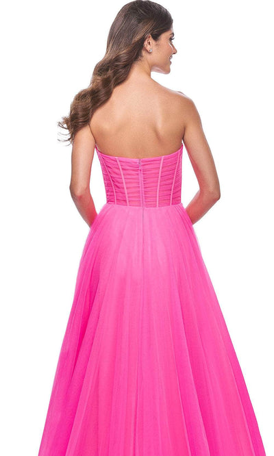 La Femme 32341 - Corset Top Strapless Prom Gown Prom Dresses