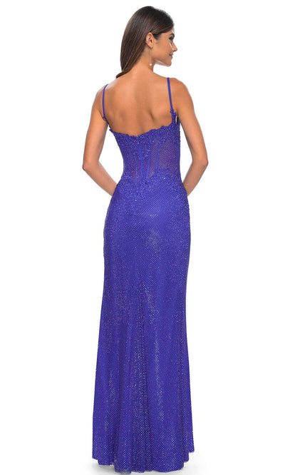 La Femme 32409 - Beaded Scoop Prom Gown with Slit Prom Dresses