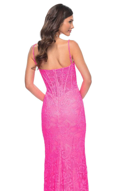 La Femme 32423 - Lace Corset Prom Dress Prom Dresses