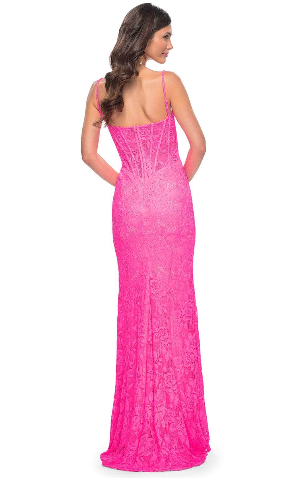 La Femme 32423 - Lace Corset Prom Dress Prom Dresses