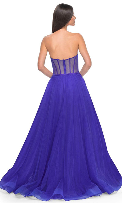 La Femme 32424 - Strapless Sheer Back Prom Gown Prom Dresses