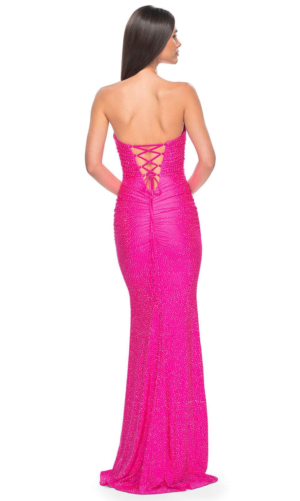 La Femme 32436 - Rhinestone Embellished Strapless Prom Dress Prom Dresses