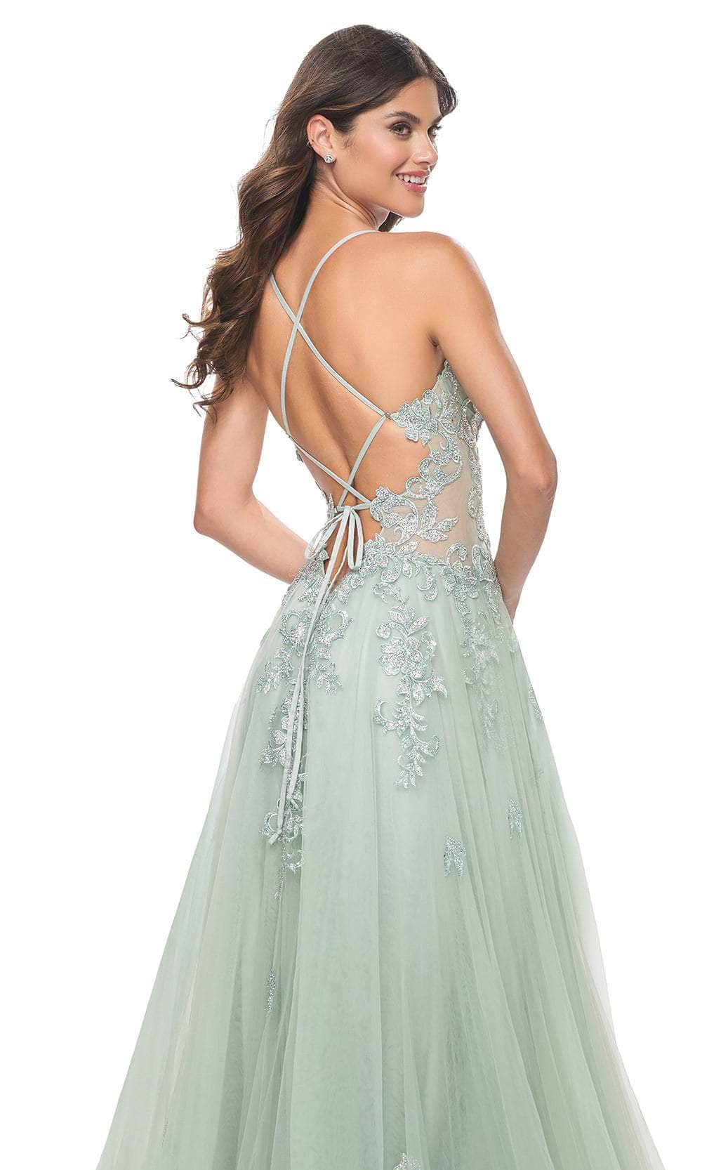 La Femme 32438 - Embellished A-Line Prom Gown Evening Dresses