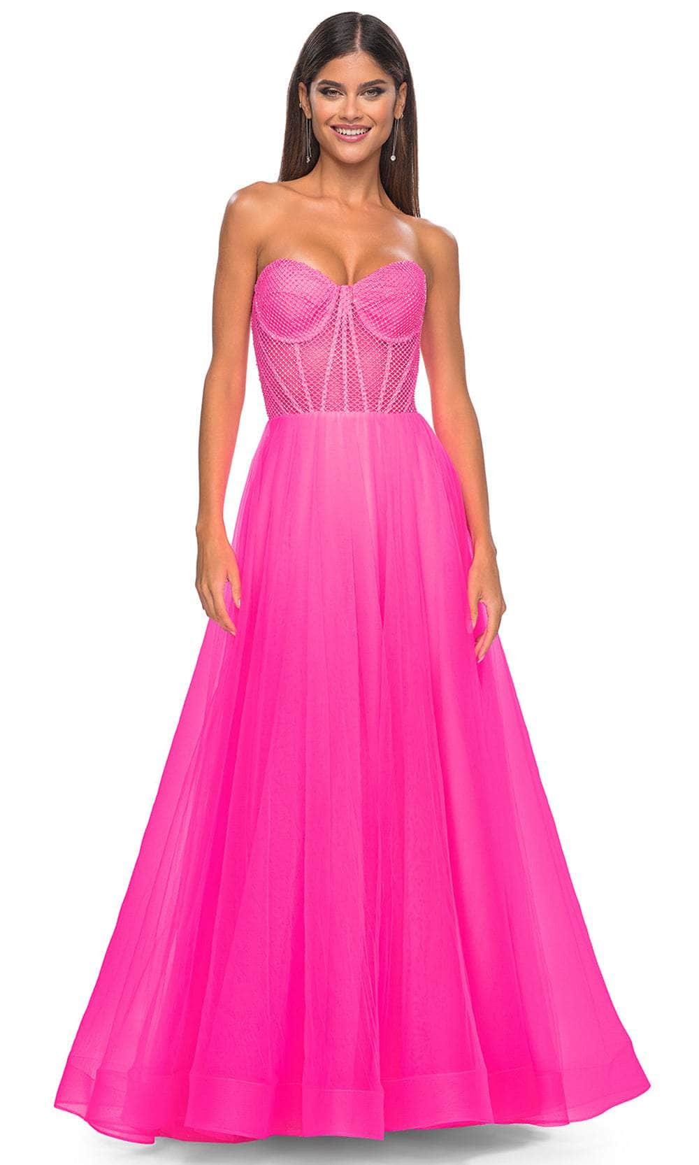 La Femme 32445 - Sweetheart Bustier Prom Dress Prom Dresses