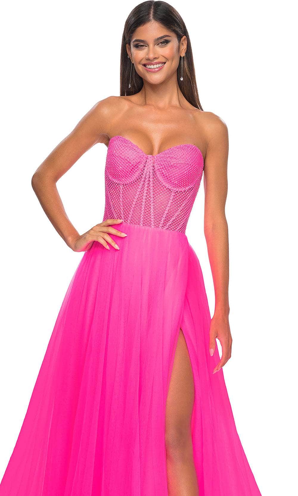 La Femme 32445 - Sweetheart Bustier Prom Dress Prom Dresses