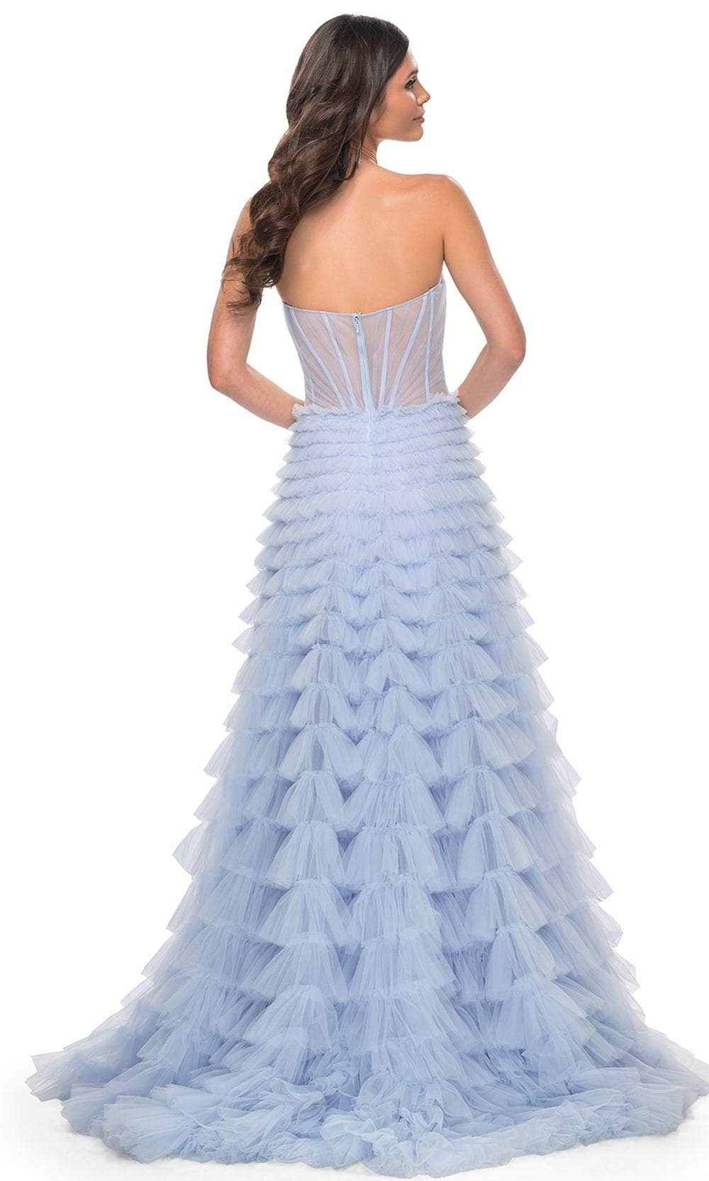 La Femme 32447 - Ruffled A-Line Prom Gown Prom Dresses