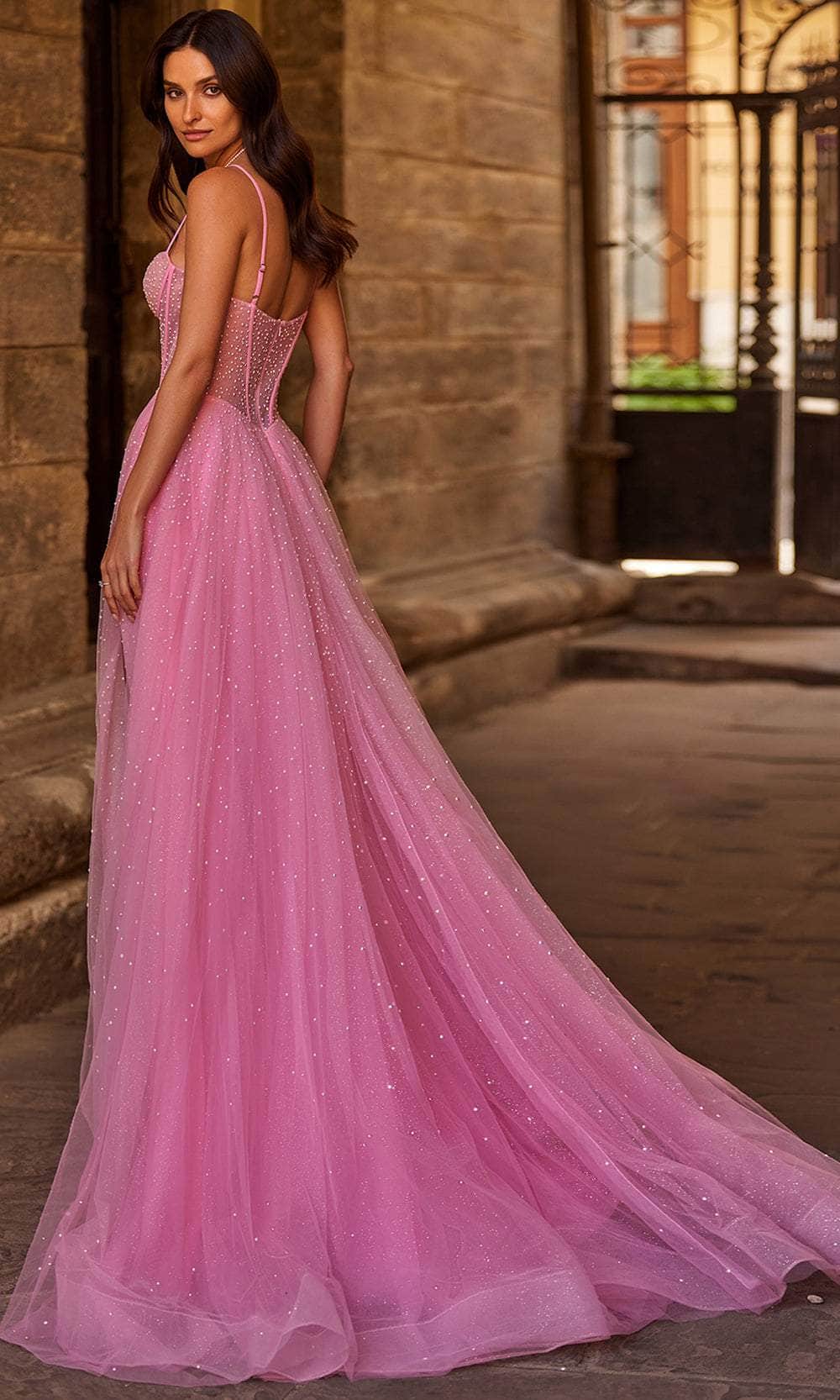 La Femme 32644 - Beaded Bodice A-Line Prom Gown Evening Dresses