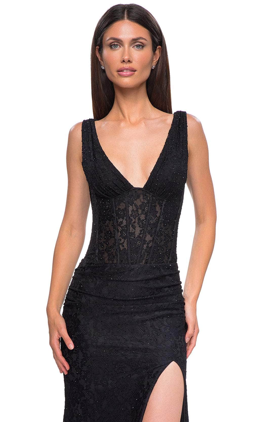 La Femme Dress 32943 - Dark Berry La Femme Dress 32943 - Dark Berry