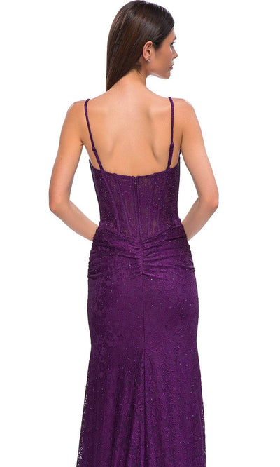 La Femme 32947 - Beaded Lace Sleeveless Prom Gown Special Occasion Dress