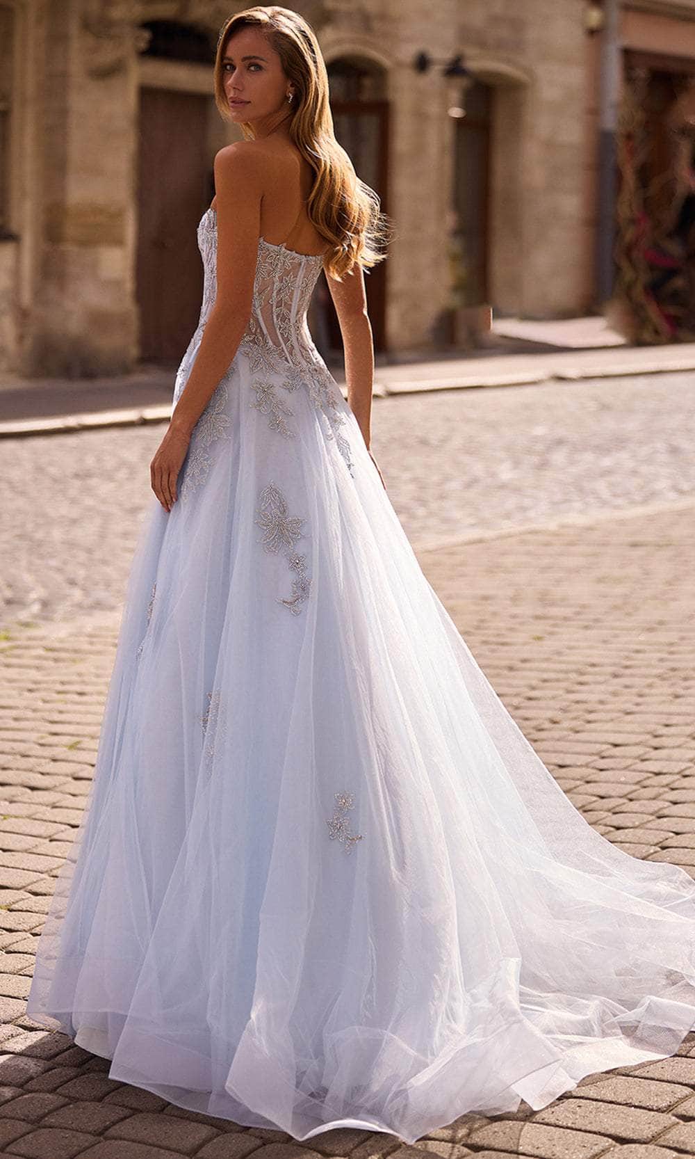 La Femme 33028 Semi Sweetheart Rhinestone Encrusted Prom Gown | Formal Dress Shops 8 / Light Blue La Femme 33028 Semi Sweetheart Rhinestone Encrusted Prom Gown | Formal Dress Shops 8 / Light Blue