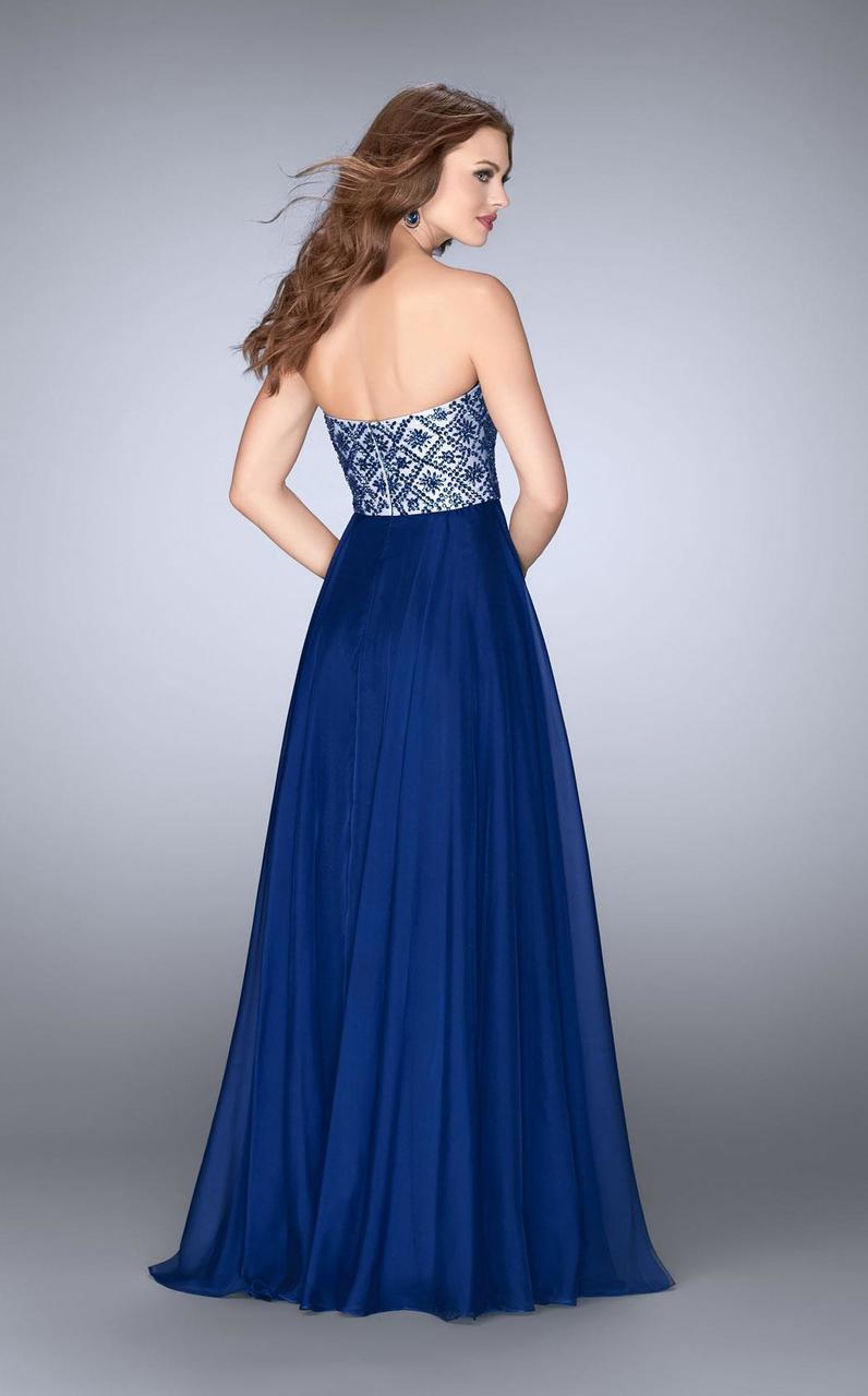 La Femme Gigi - 24561 Strapless Beaded Top Chiffon Prom Gown Special Occasion Dress