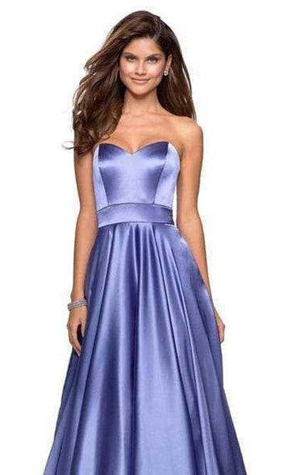 La Femme - Sweetheart Empire A-Line Evening Dress 27506SC - 1 pc Dark Periwinkle In Size 4 Available CCSALE 4 / Dark Periwinkle