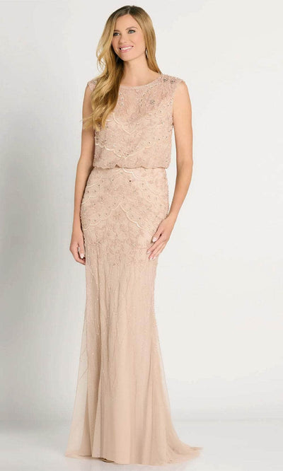 La Valleta LV6103 - Embellished Blouson Evening Dress Special Occasion Dresses XS / English Rose