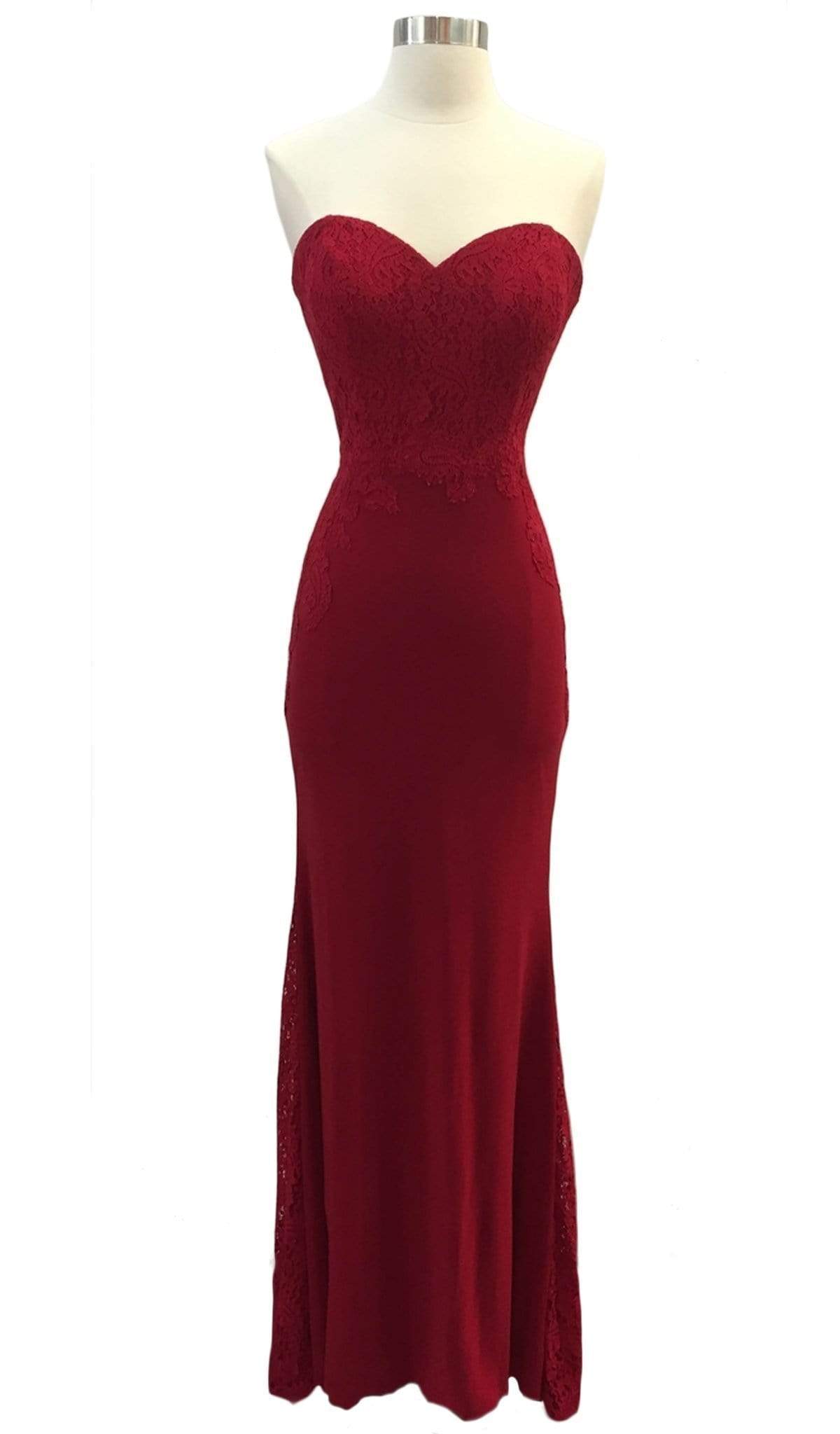 Lace Strapless Sweetheart Prom Dress Dress
