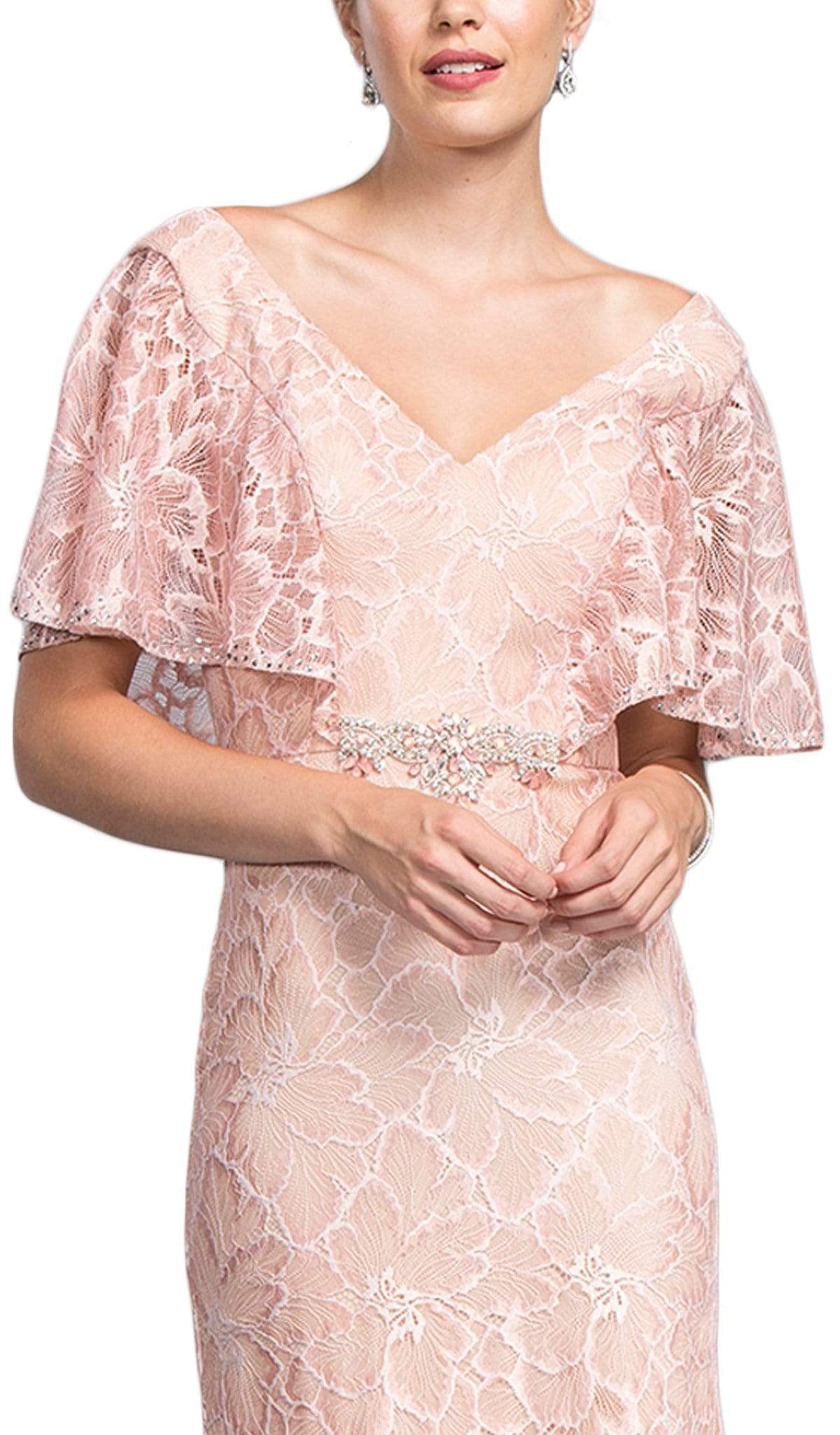 Lace Wide V-neck Mother of Bride Dress Mother of the Bride Dresses