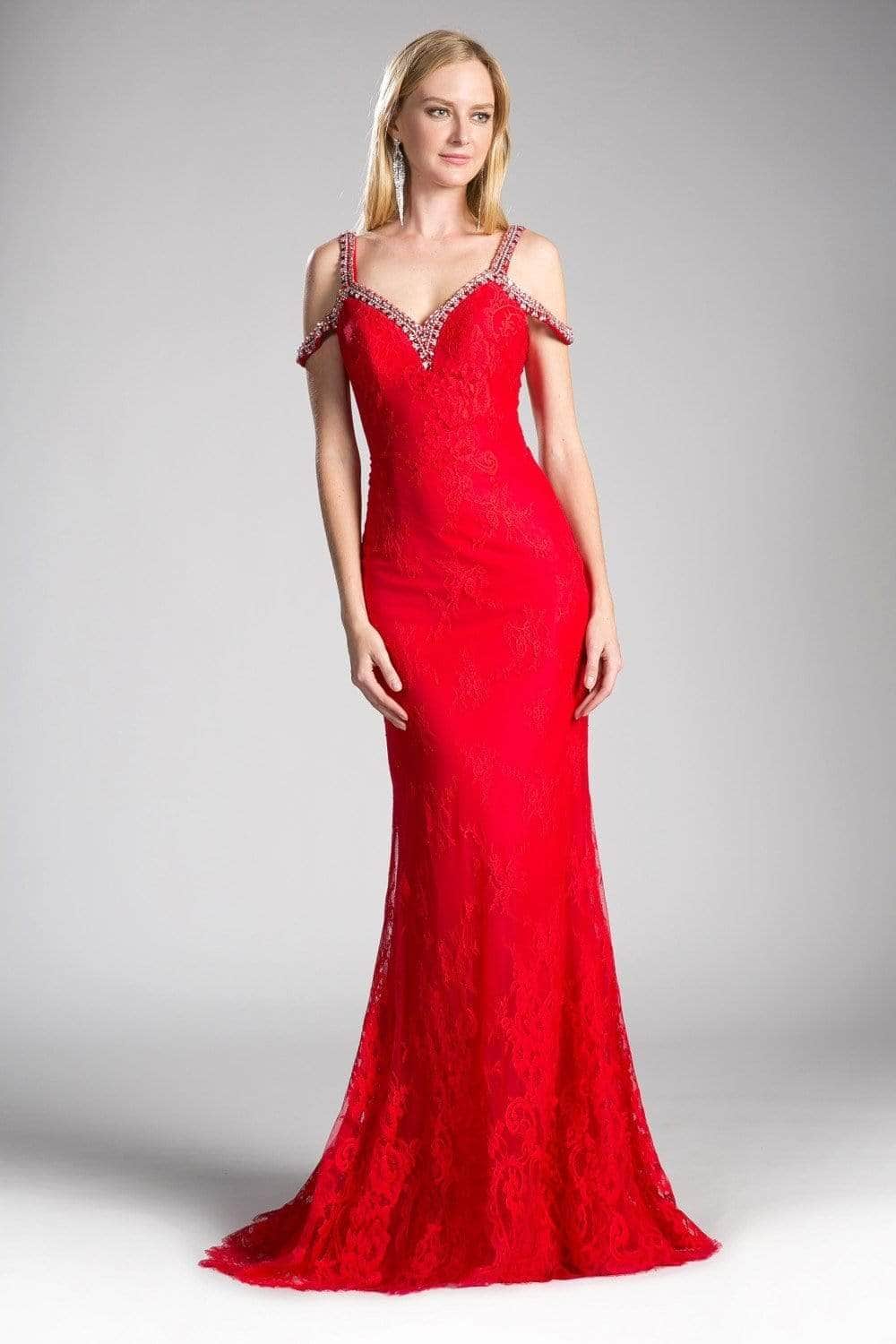 Ladivine 13112A Special Occasion Dress 2 / Red