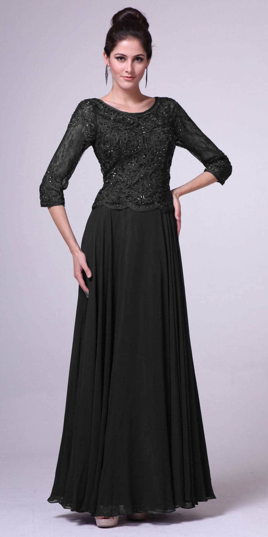Ladivine 14327 Mother of the Bride Dresses XS / Black