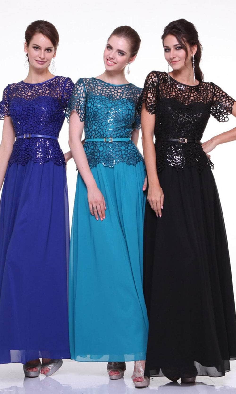 Ladivine 1489 Bridesmaid Dresses S / Black