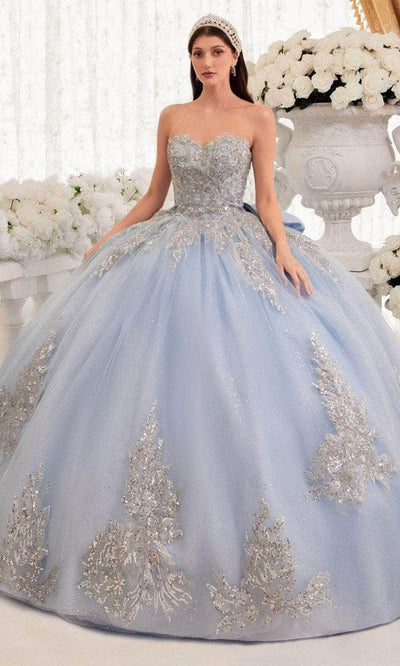 Cinderella Divine 15715 - Sweetheart Bodice Ballgown Ball Gowns XXS / Light Blue