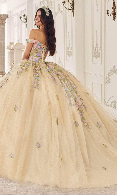 Cinderella Divine 15724 - Multi-Color Floral Ballgown Special Occasion Dress