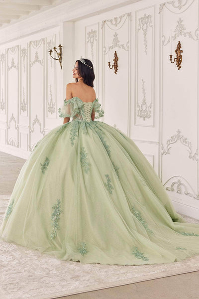 ladivine 15725 - floral applique ballgown Special Occasion Dresses Dresses