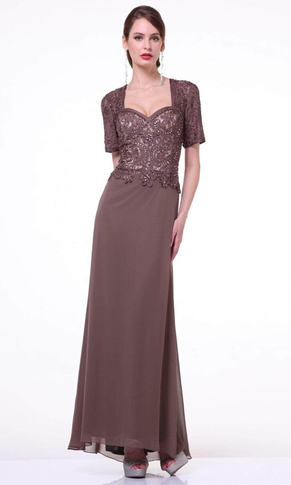 Ladivine 1942 Mother of the Bride Dresses XS / Brown