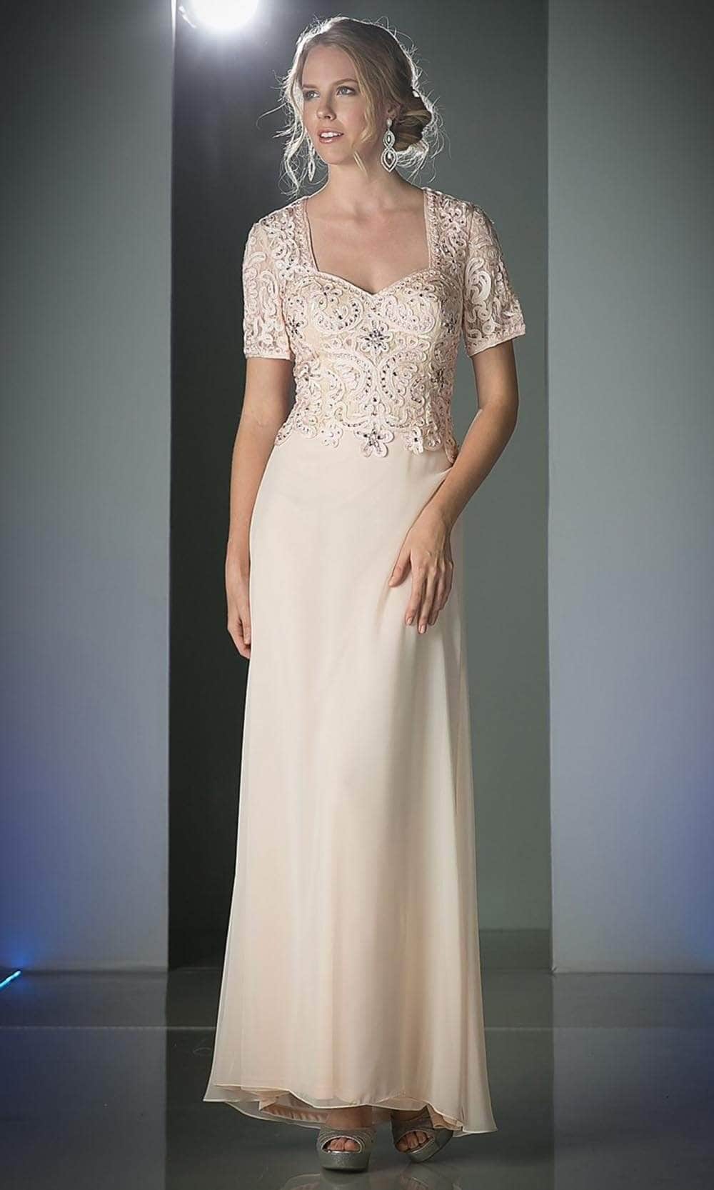 Ladivine 1942 Mother of the Bride Dresses XS / Peach