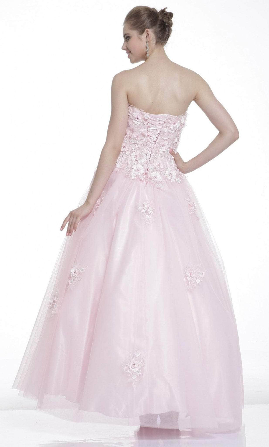 Ladivine 2222 - Strapless Sweetheart Floral Ballgown Ball Gowns