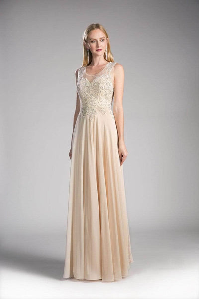 Ladivine 2635 Special Occasion Dress XS / Champagne