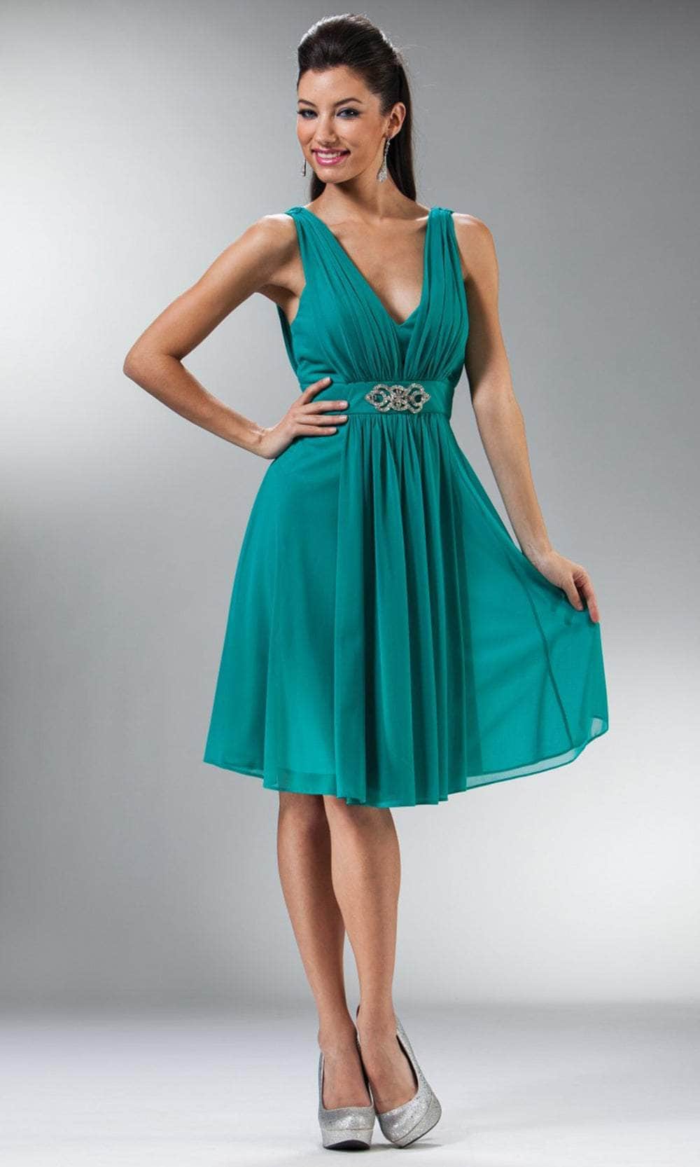 Ladivine 3915 Cocktail Dresses XS / Jade