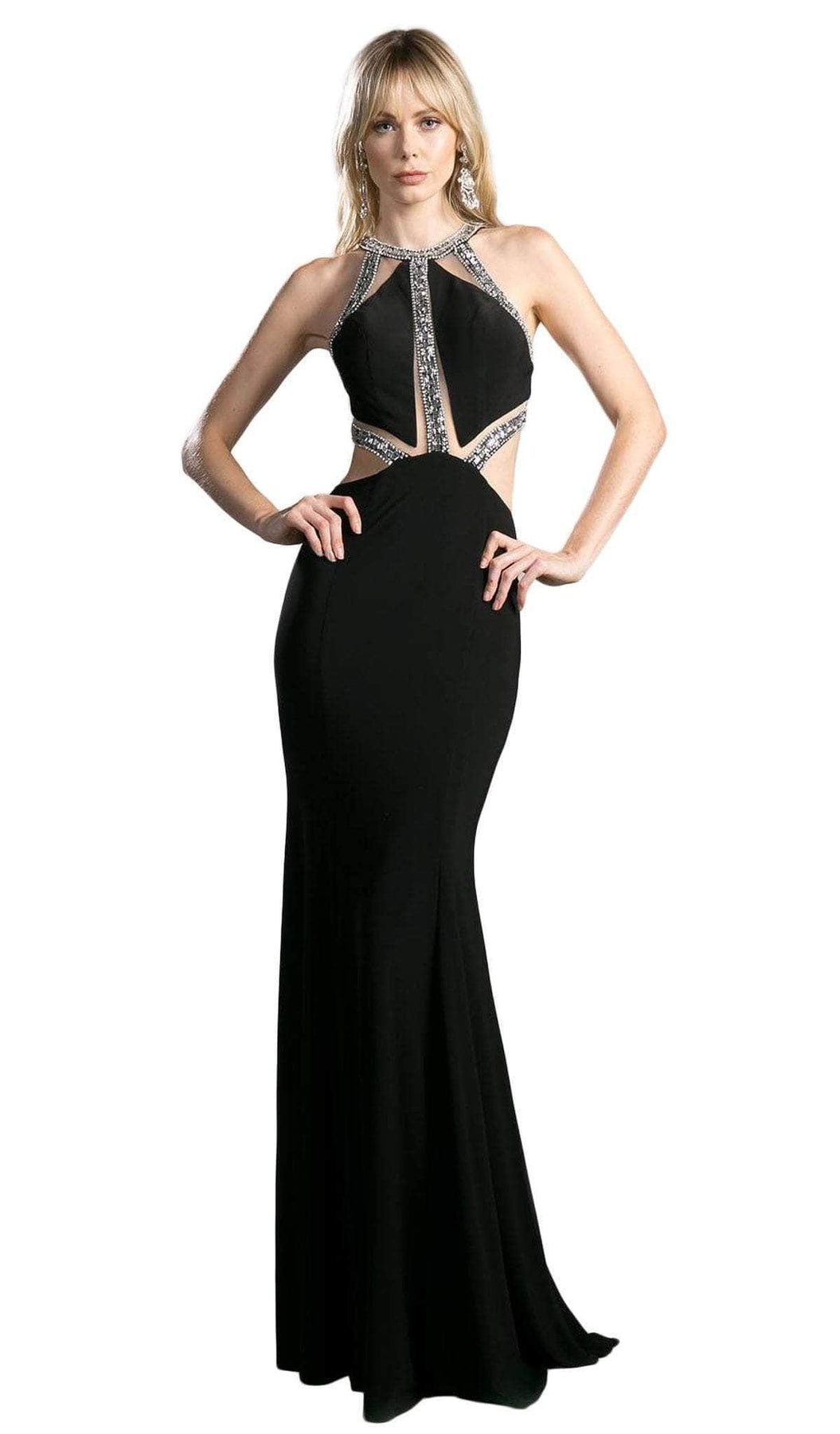 Ladivine 62139 Special Occasion Dress 2 / Black