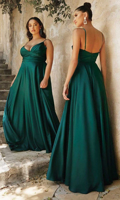 Ladivine 7485 Evening Dresses 2 / Emerald