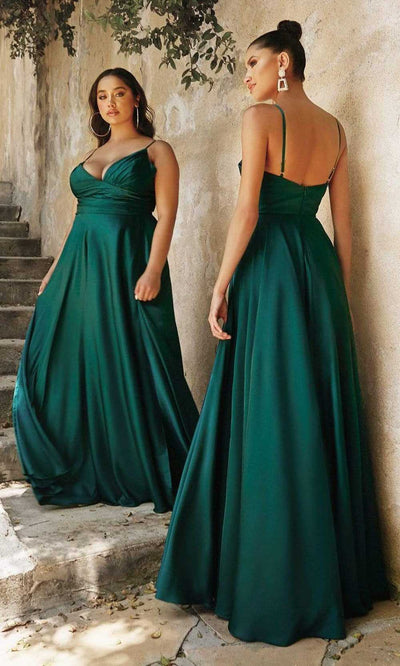 Ladivine 7485C Prom Dresses 16 / Emerald