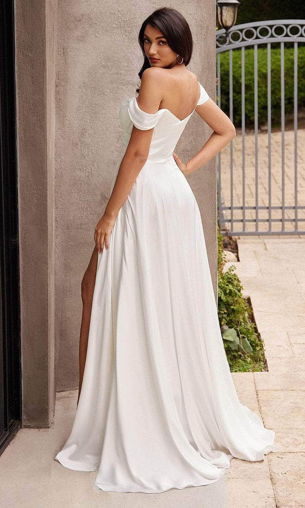 ladivine 7493wc - high slit bridal dress Wedding Dresses