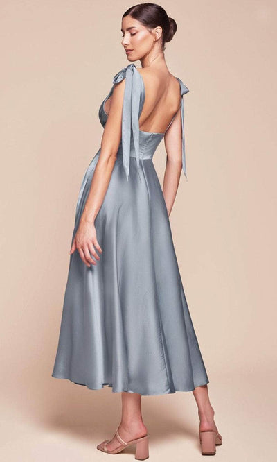 Ladivine 7499 - Tea Length Sleeveless Dress