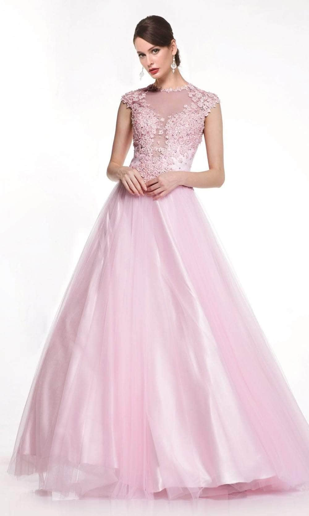 Ladivine 7635 Prom Dresses 2 / Baby Pink