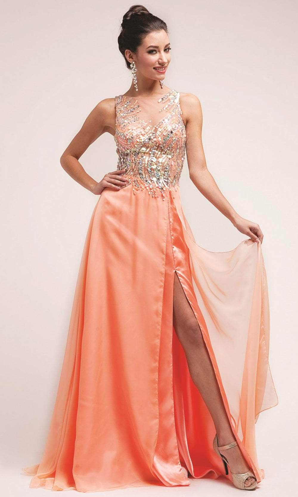 Ladivine 7922 Prom Dresses 4 / Peach