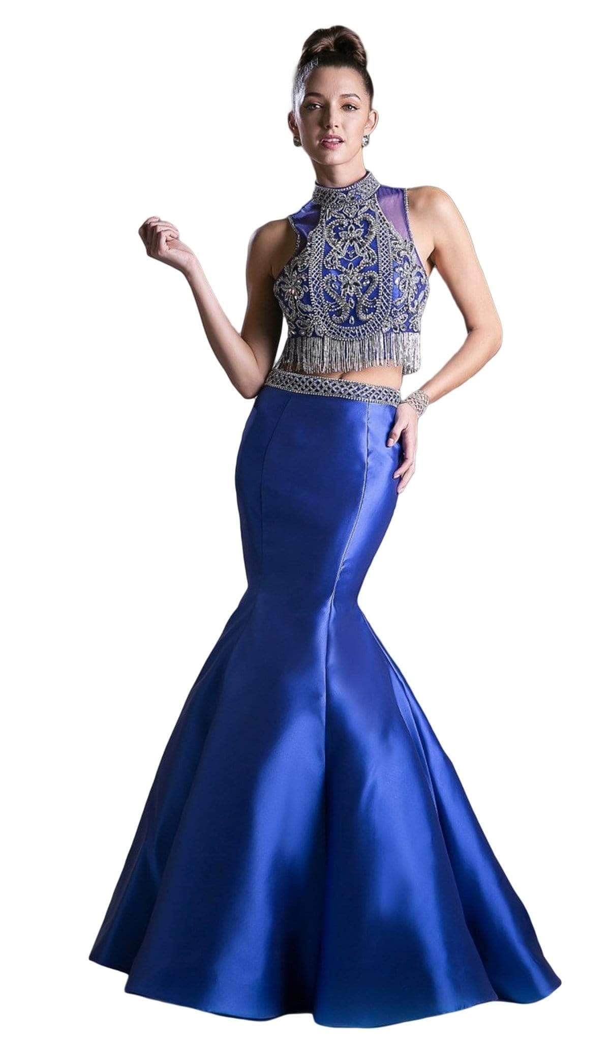 Ladivine 84016 Special Occasion Dress 2 / Royal