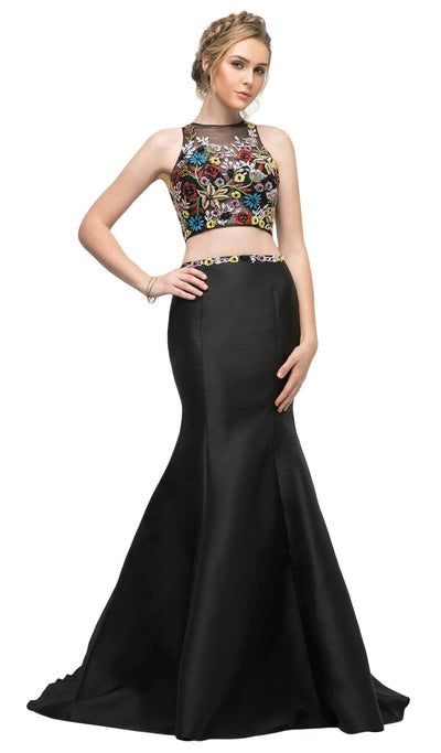 Ladivine 84267 Special Occasion Dress 2 / Black