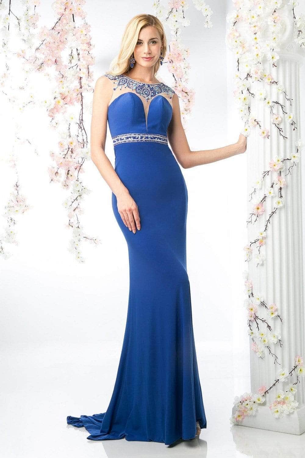 Ladivine 8746 Special Occasion Dress 2 / Royal