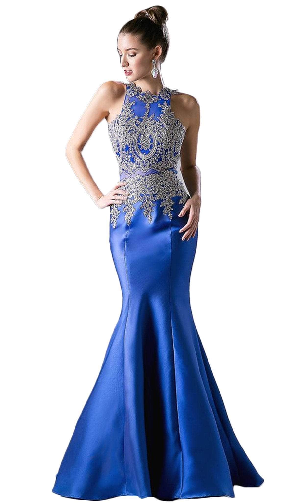 Ladivine 8934 Special Occasion Dress 2 / Royal