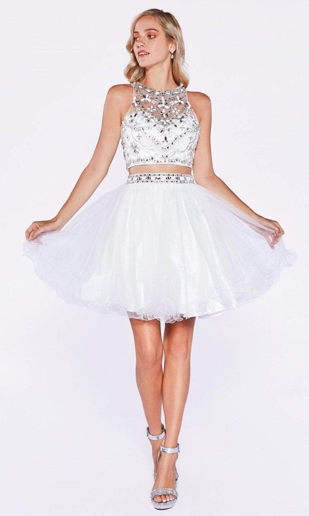 Ladivine 975 Special Occasion Dress 2 / Off White