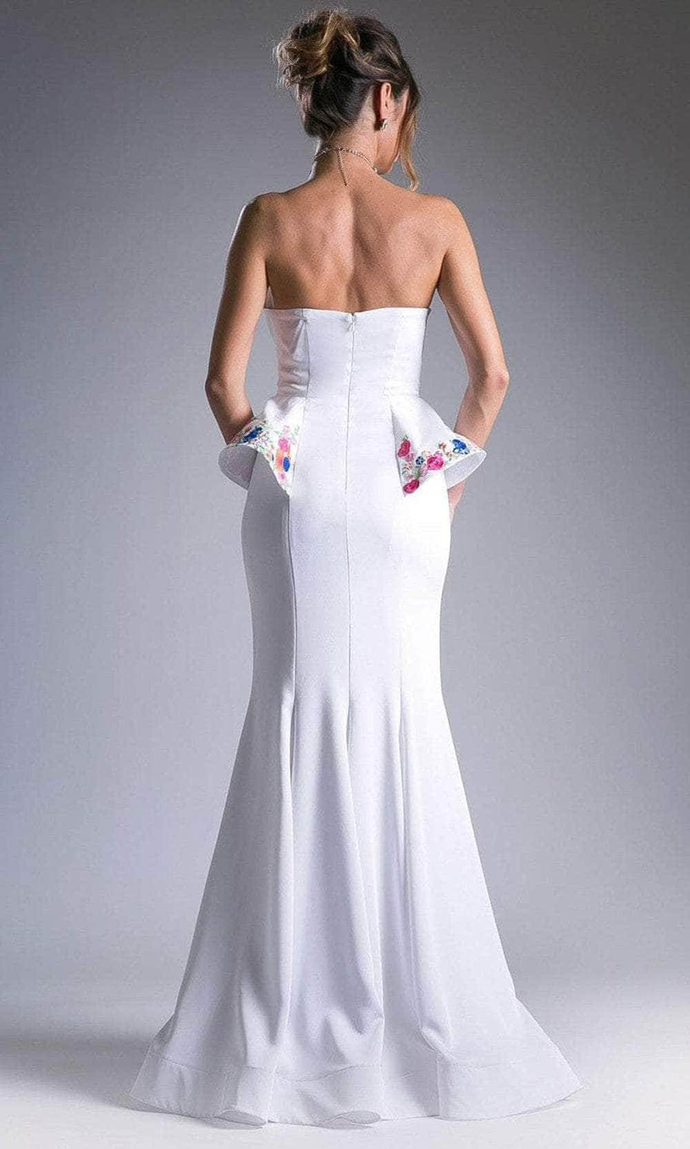 Cinderella Divine A5010 - Scoop Strapless Minimalist Gown Evening Dresses