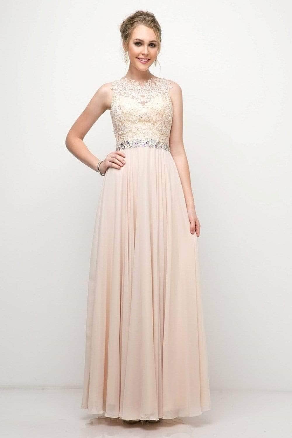 Ladivine B1601 Bridesmaid Dresses XS / Champagne
