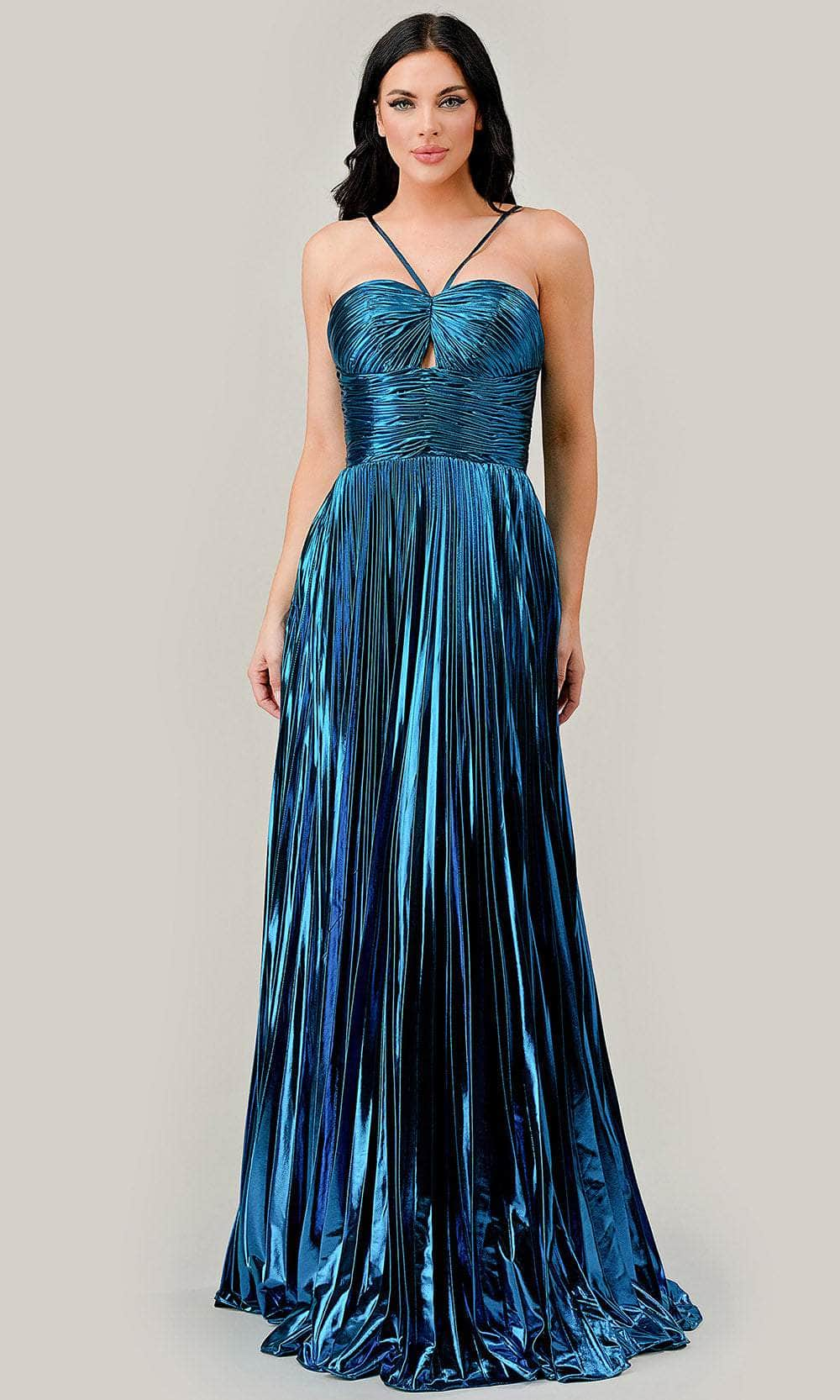 Cinderella Divine C153 - Halter Empire Evening Dress Evening Dresses 2 / Blue