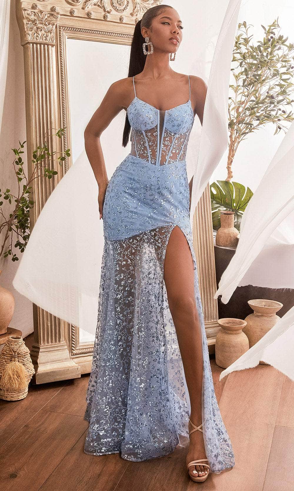 Cinderella Divine C155 - Scoop Neck Evening Dress ADASA Cinderella Divine C155 - Scoop Neck Evening Dress ADASA
